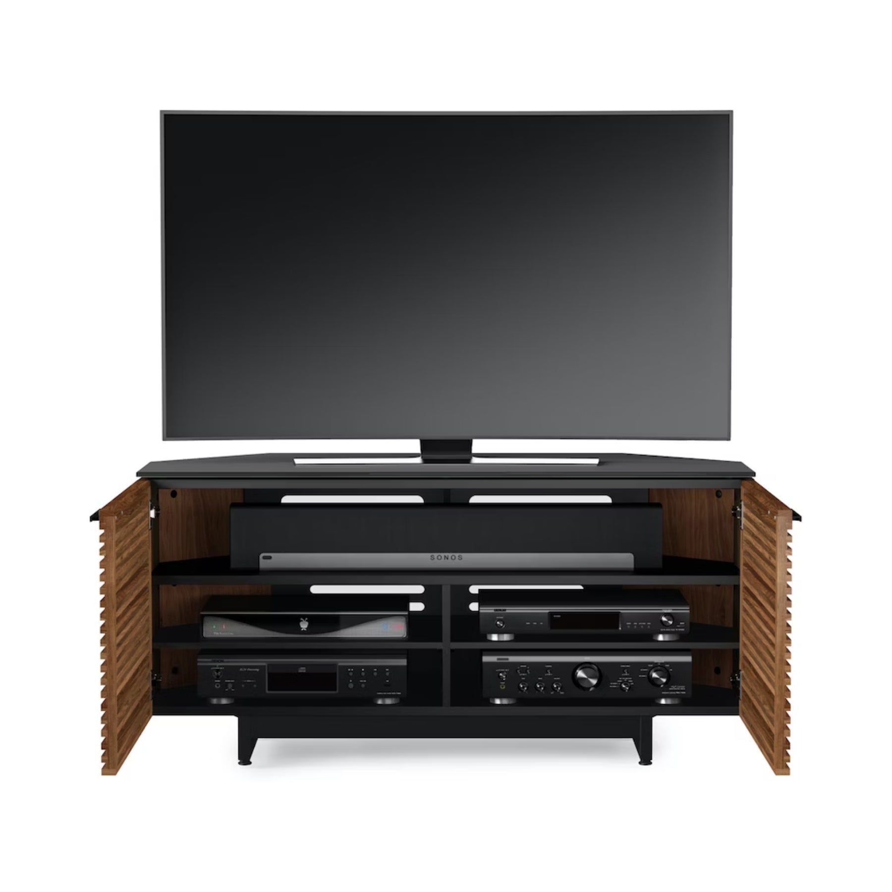 BDI Corridor 8175 Modern Corner Media Cabinet - Stylish TV Stand with Storage for Living Room, Home Theater & Entertainment Centers