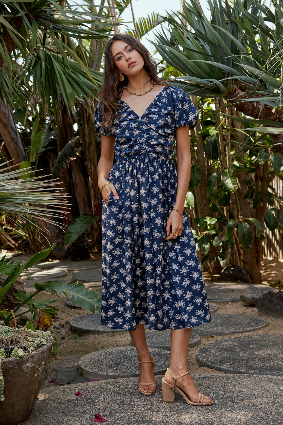 Lorel Maxi Dress for Women - Flowy Summer Long Dress with Pockets, Boho Chic Beach Dress for Vacation, Party, and Casual Wear