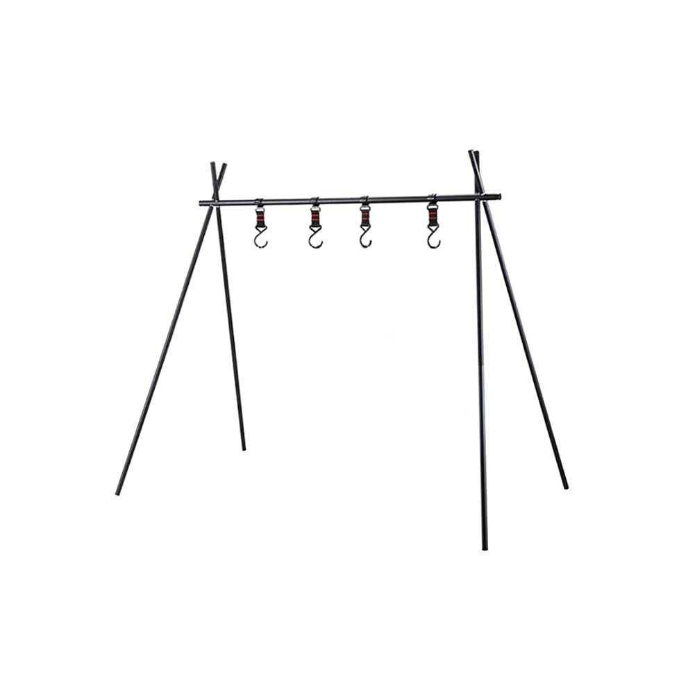BenRan Outdoor Camping BBQ Grill Shelf - Portable Picnic Tripod Stand for Cooking (Large/Medium) - Perfect for Backyard, Beach & Camping Adventures
