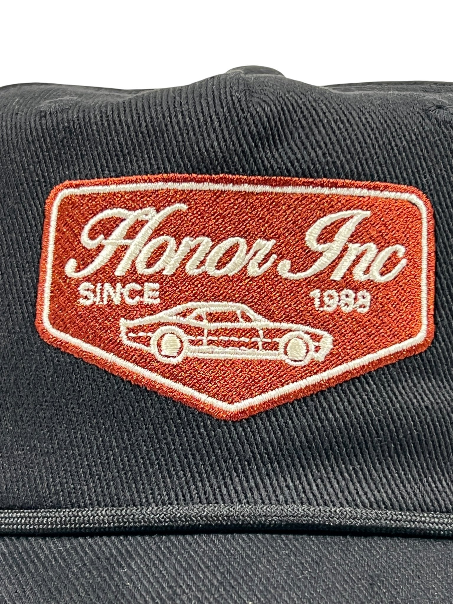 Honor The Gift Honor Inc Trucker Cap - Black Adjustable Snapback Hat for Men & Women | Casual Streetwear, Outdoor Activities, Sports Fan Gear