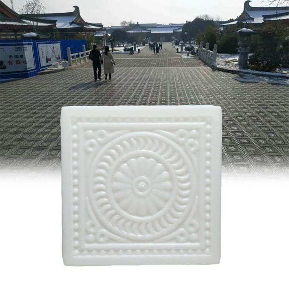 32x32x6cm Hemoton Concrete Pavement Mold - DIY Patio, Walkway & Driveway Stepping Stone Maker for Garden Path & Outdoor Landscaping Projects