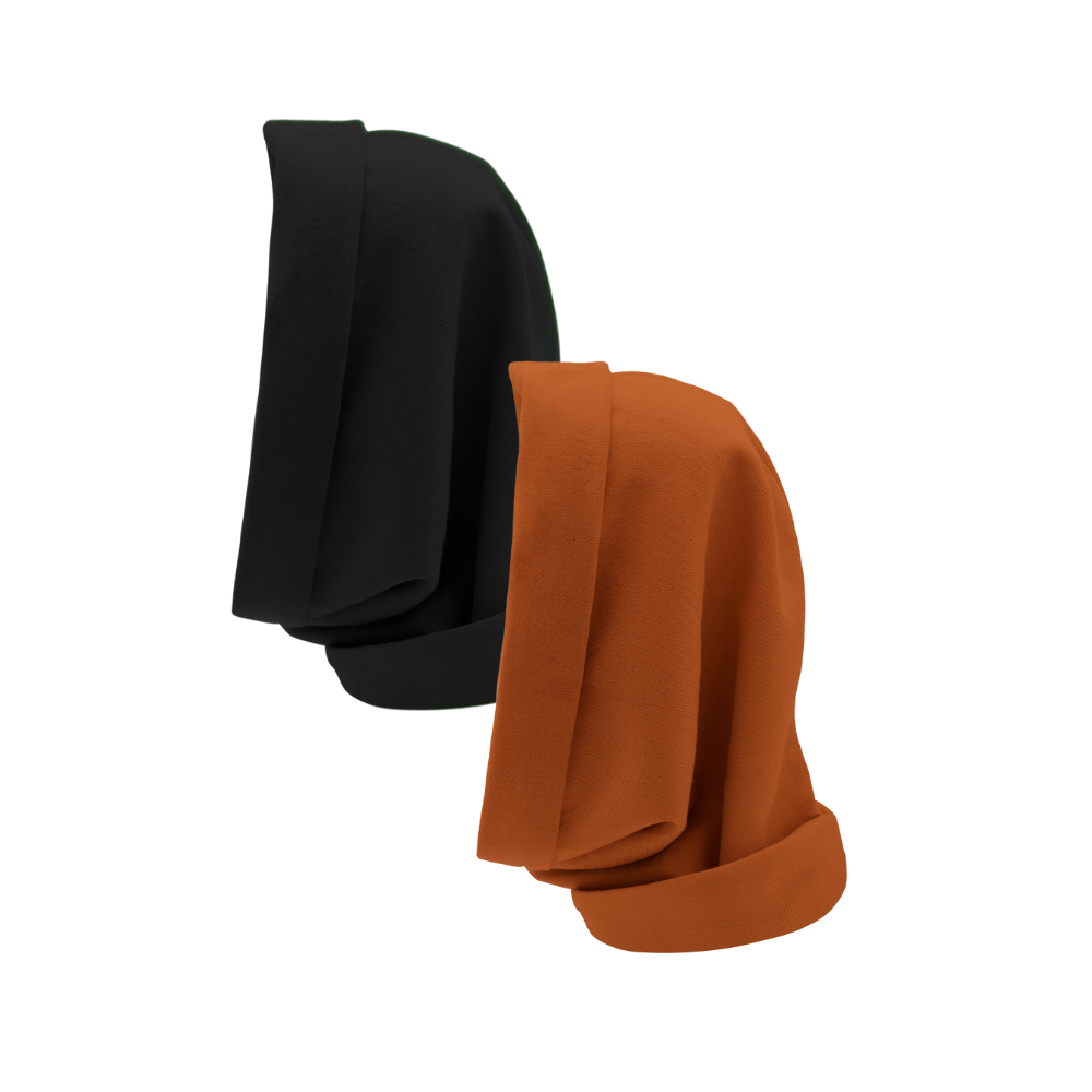 Hairbrella Satin Lined Waterproof Infinity Rain Scarf - 2 Pack Bundle for Women, Fashionable Hair Protection in Rainy Weather | Perfect for Commuting, Outdoor Activities & Bad Hair Days