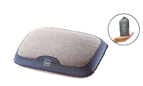Go Travel Fusion Dual Pillow - Memory Foam Neck Support Pillow for Airplane, Car & Home Use - Perfect Travel Accessory for Long Flights & Road Trips