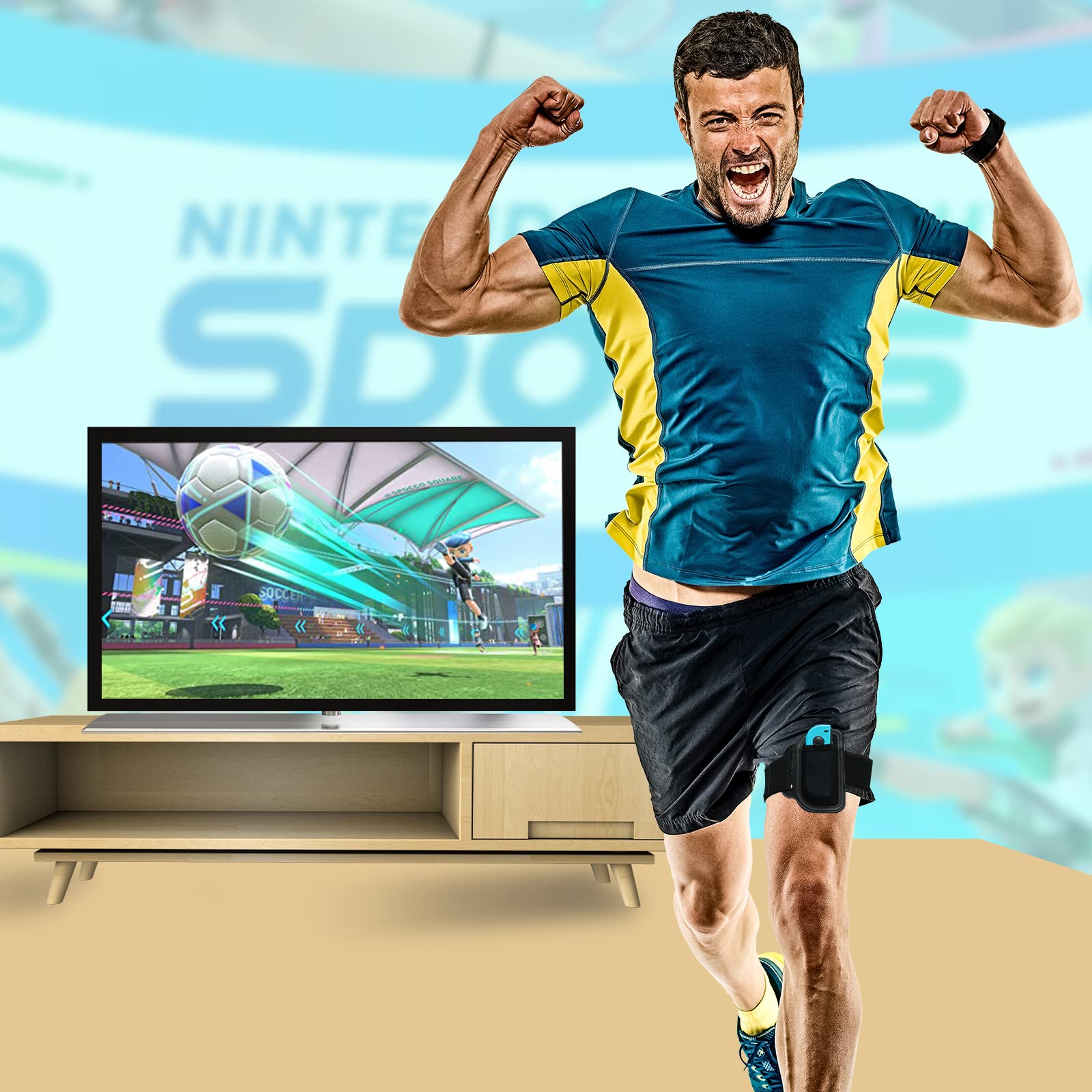 Nintendo Switch Leg Strap for Ring Fit Adventure & Switch Sports - 1 Pack - Comfortable & Secure Fitness Gaming Accessory for Home Workouts & Active Play