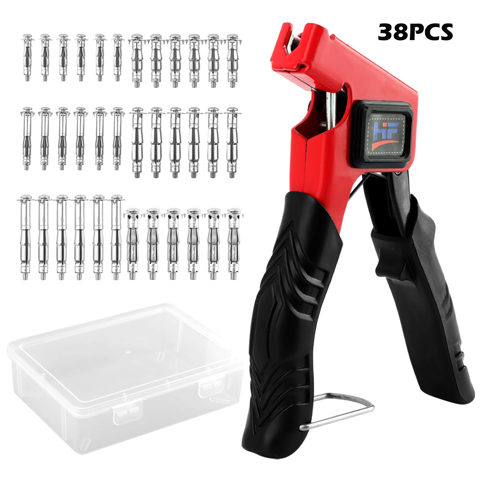 Heavy Duty Hollow Wall Anchors and Screws Kit - 36PCS Drywall Anchors in 6 Sizes with Setting Tool - Perfect for Hanging Pictures, Shelves & Home Decor