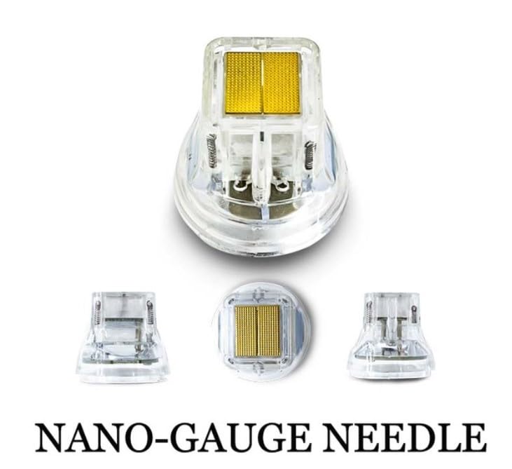Gold Plated Nano Pins - Fractional Micro-Needle RF Skin Beauty Machine Needles for Wrinkle Reduction & Skin Rejuvenation - Perfect for Home & Professional Facial Treatments