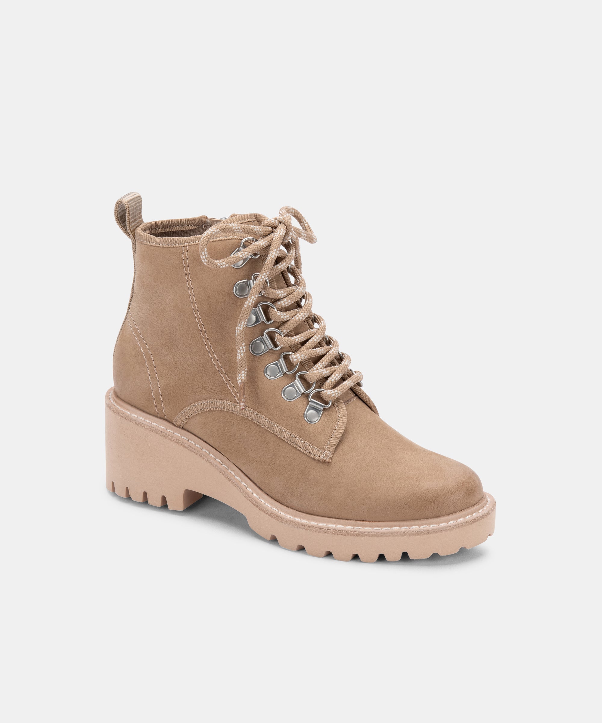 HUEY HIKER BOOTS - Waterproof Mushroom Nubuck Leather Hiking Boots for Men & Women - Perfect for Outdoor Adventures, Camping and Trail Walking