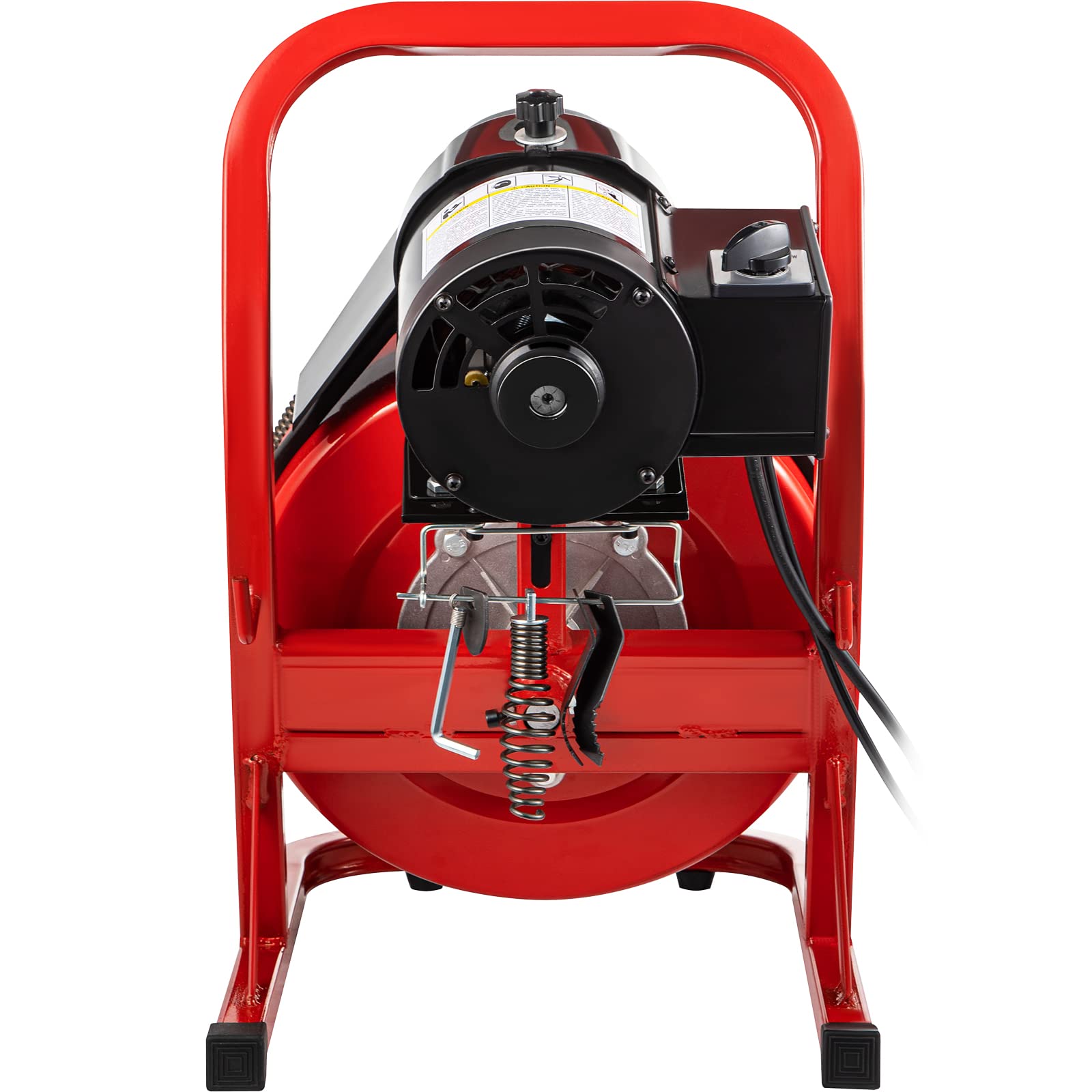 VEVOR Electric Drain Cleaner Machine - 75 Ft x 3/8 Inch Drain Snake for 1-4 Inch Pipes, Portable Plumbing Tool with 4 Cutters | Clog Remover for Kitchen Sink, Shower, Bathtub & Toilet Drain Cleaning