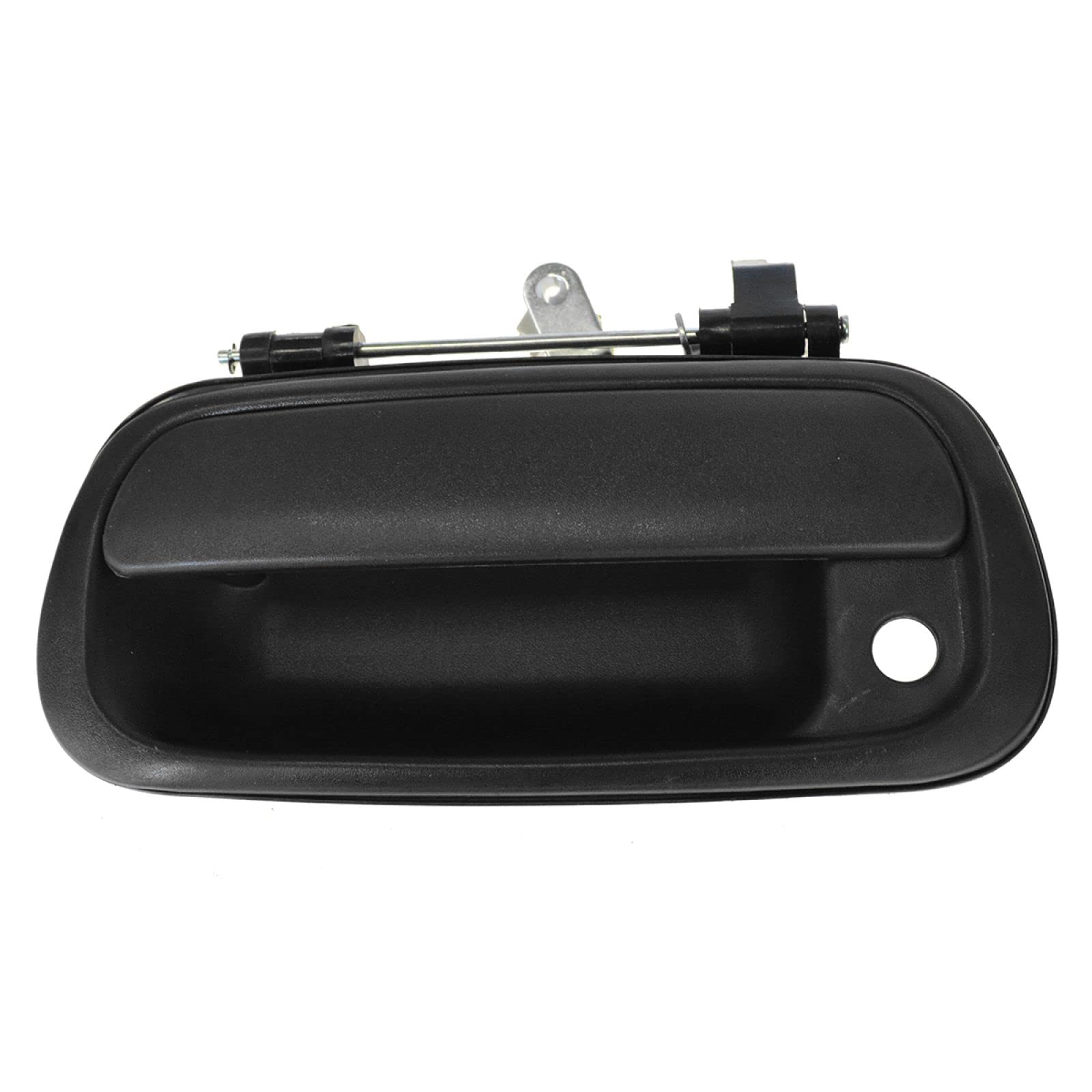 Black Textured Tailgate Handle with Lock for 2000-2006 Toyota Tundra Pickup Truck - Durable Replacement Part for Enhanced Security & Convenience