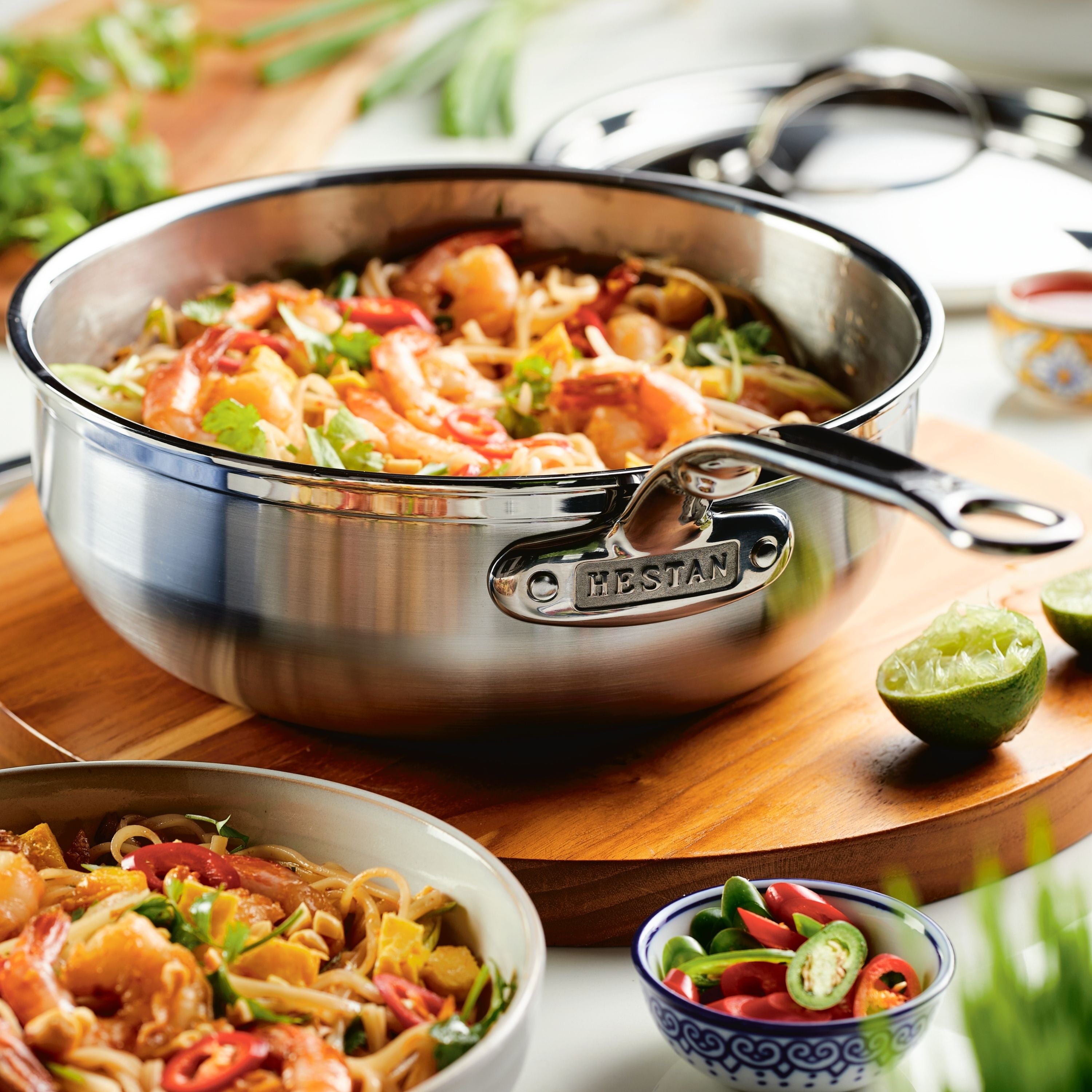Hestan Probond Nonstick Covered Essential Pan 3.5 Quart (24cm) - Premium Cookware for Sauteing, Frying & Simmering - Perfect for Home Chefs & Professional Kitchens