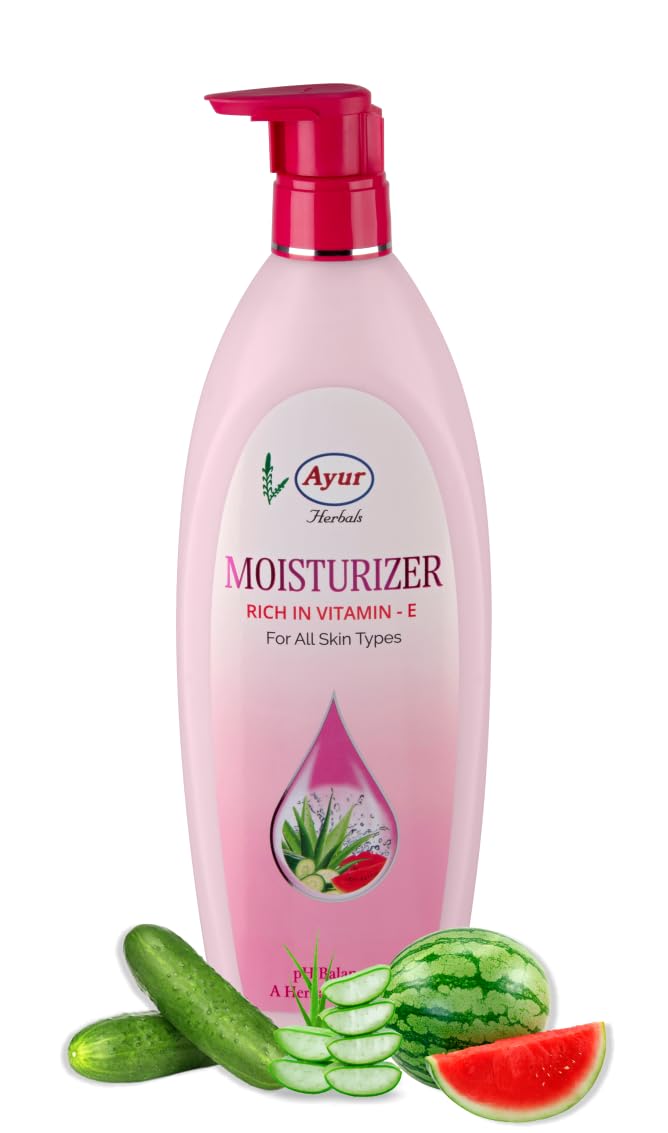 Ayur Moisturiser Lotion 500ml - Hydrating Body Moisturizer for Dry Skin, Natural Ingredients, Paraben-Free - Perfect for Daily Skincare Routine & Post-Shower Hydration
