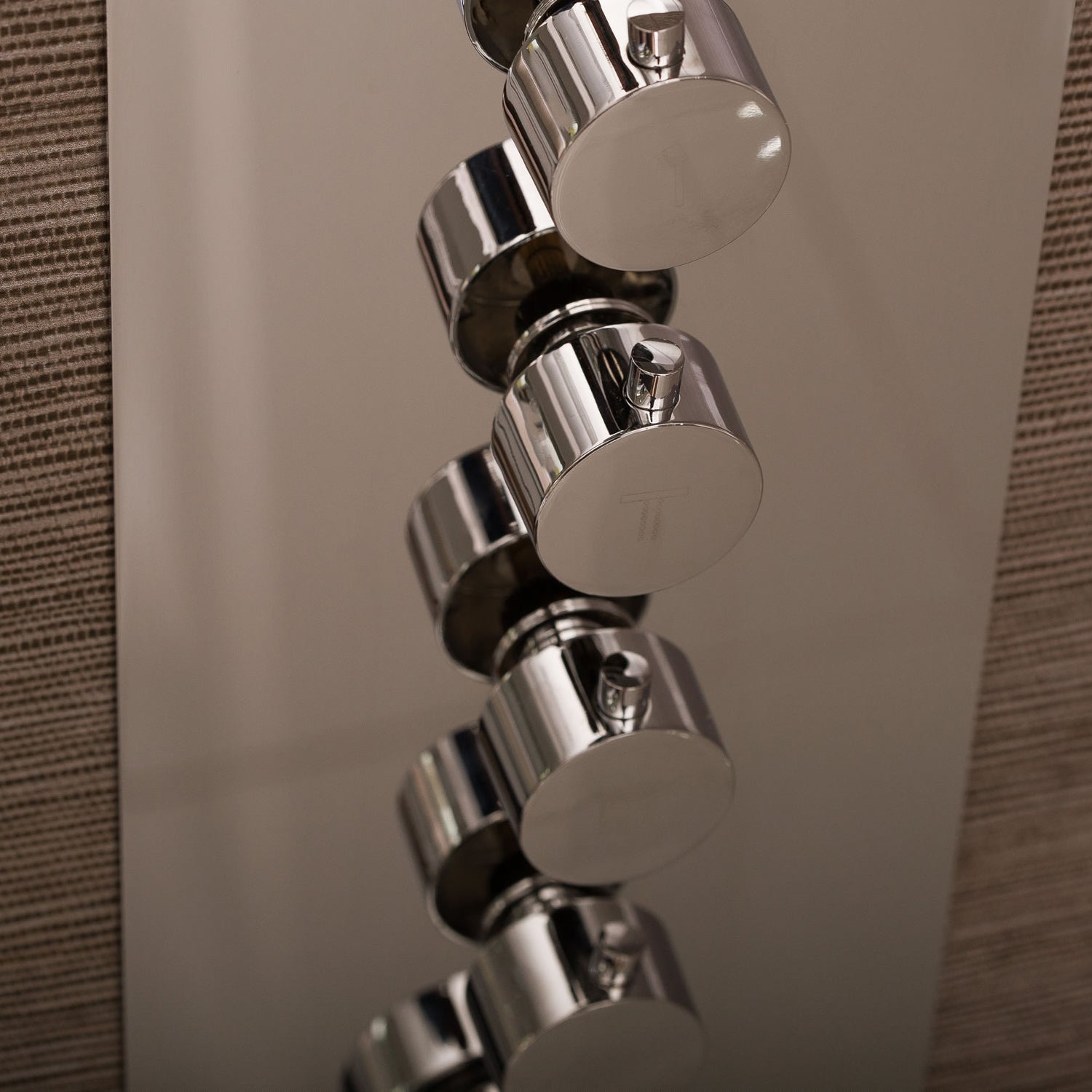 DAX R242 Ceiling Mounted Round Rain Shower System with LED Lights - Brass Body & Chrome Finish - Includes Hand Shower & Individual Controls - Perfect for Modern Bathrooms & Spa-Like Showers