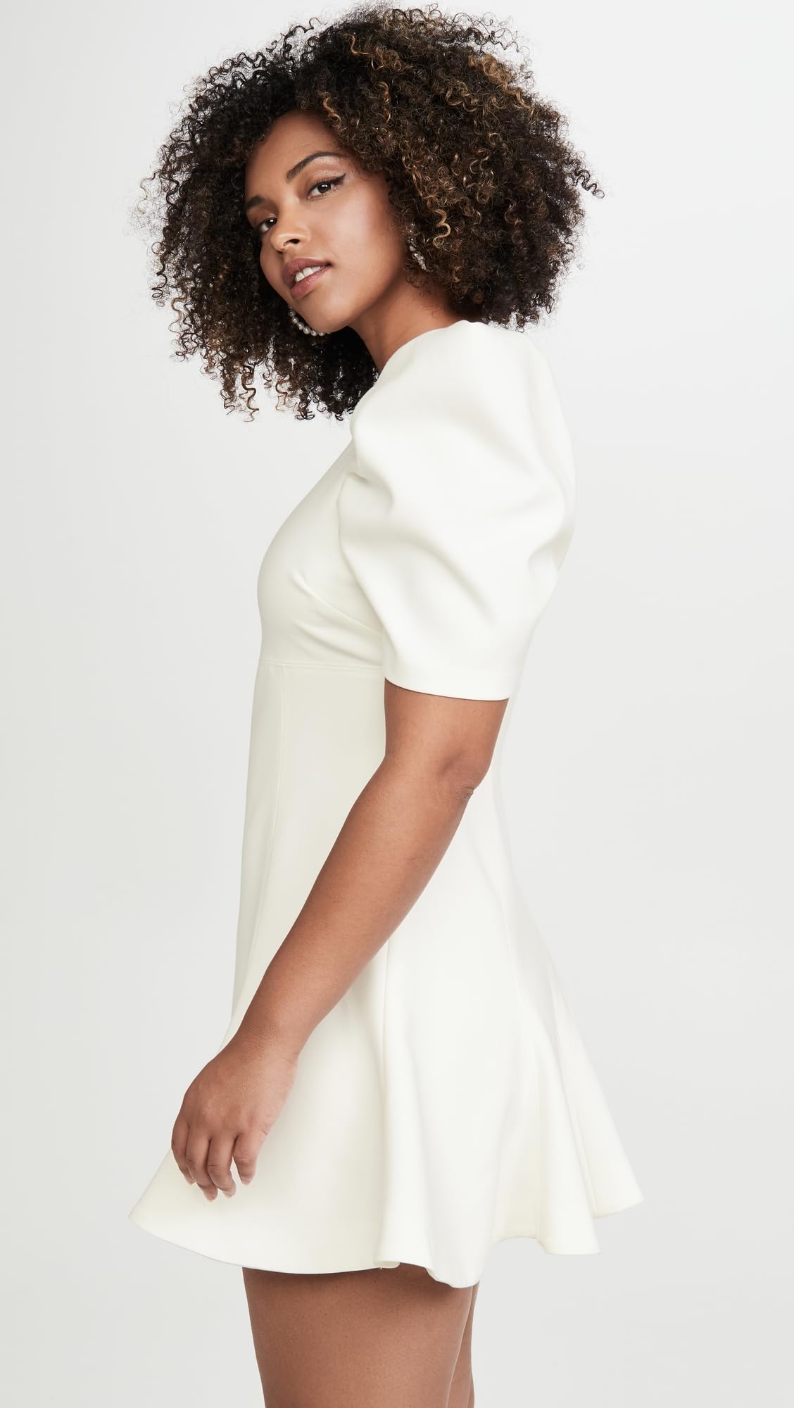 LIKELY Women's Alia Dress - Flowy Summer Midi Dress with Puff Sleeves, Casual & Elegant for Beach, Party, and Everyday Wear