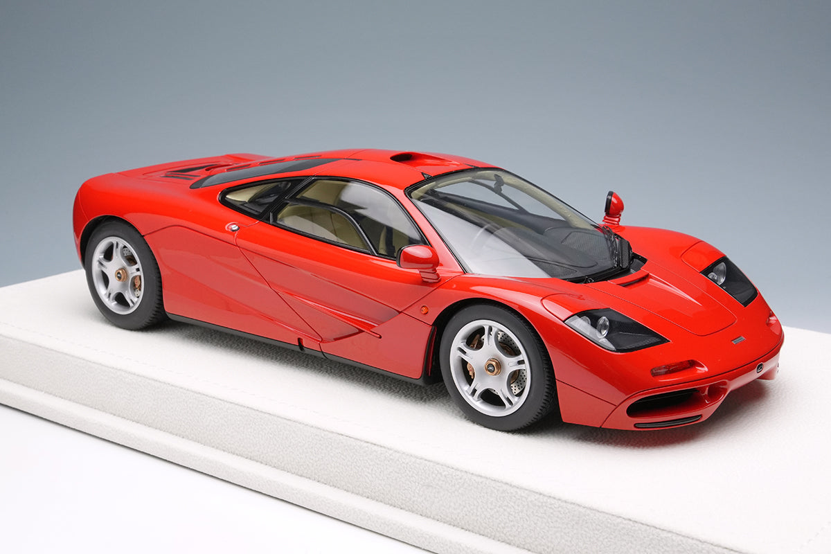PREORDER Make Up Co., Ltd Eidolon 1:18 Scale McLaren F1 Road Car 1994 Model - Grand Prix Red Color | Collectible Die-Cast Car for Display & Racing Enthusiasts