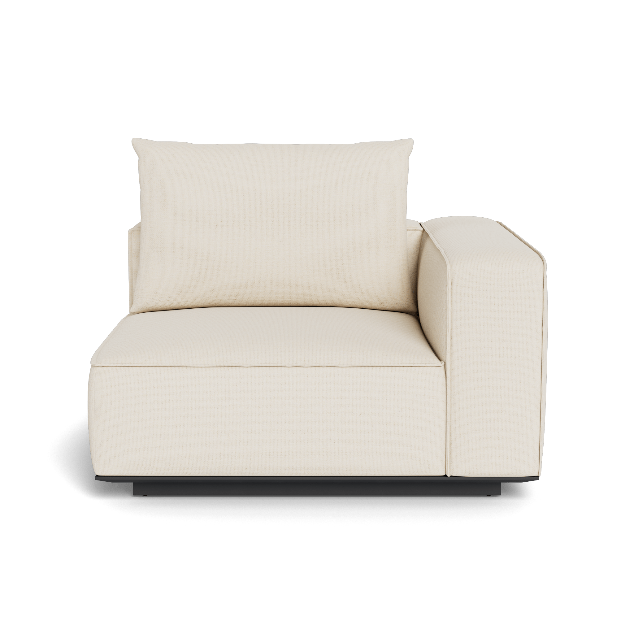 Santorini Outdoor Corner Right Sectional Sofa Set - Modern Patio Furniture for Garden, Backyard, and Poolside Relaxation