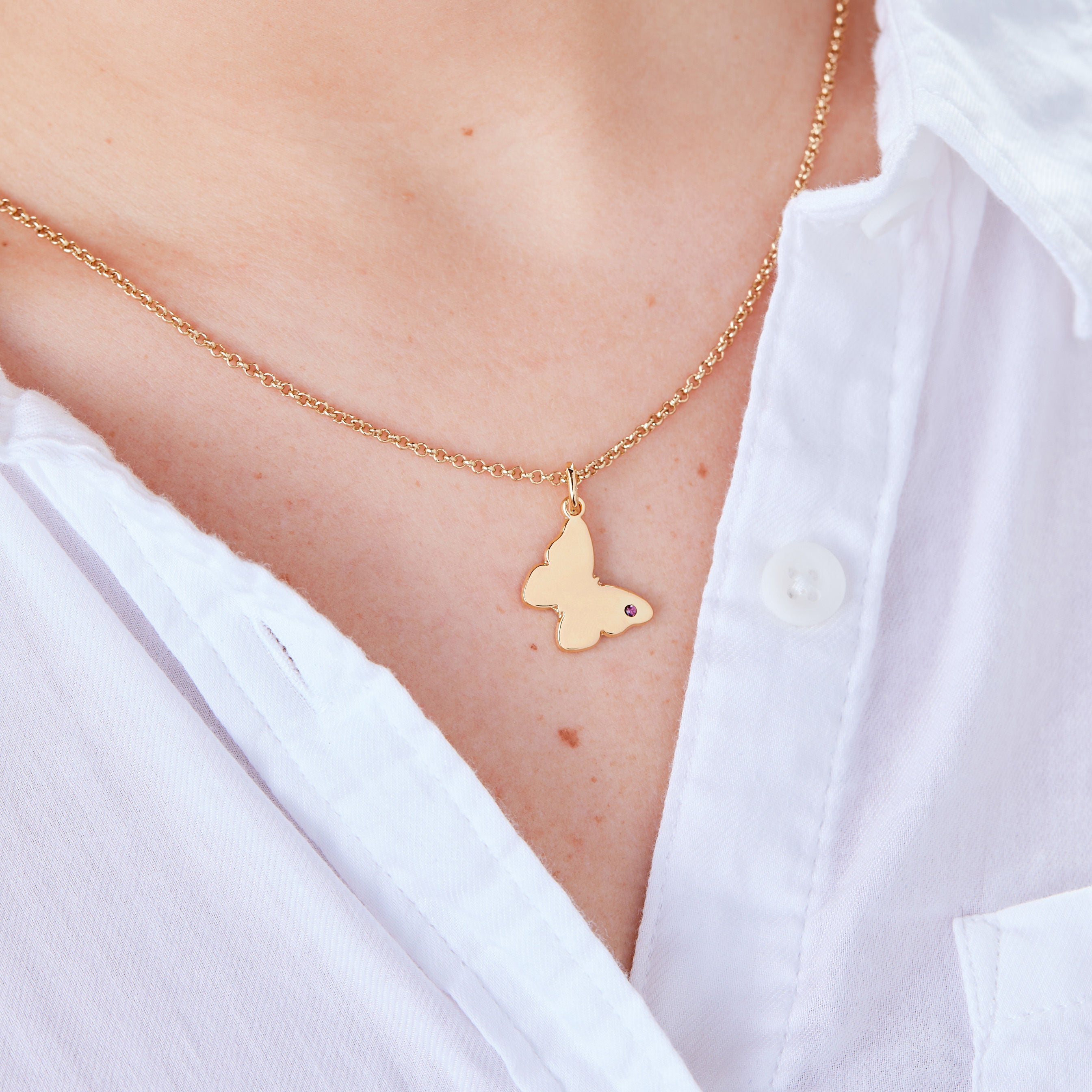 Butterfly Necklace for Women - 21 Inch Sterling Silver Dainty Pendant Jewelry - Perfect for Gifts, Parties & Everyday Wear