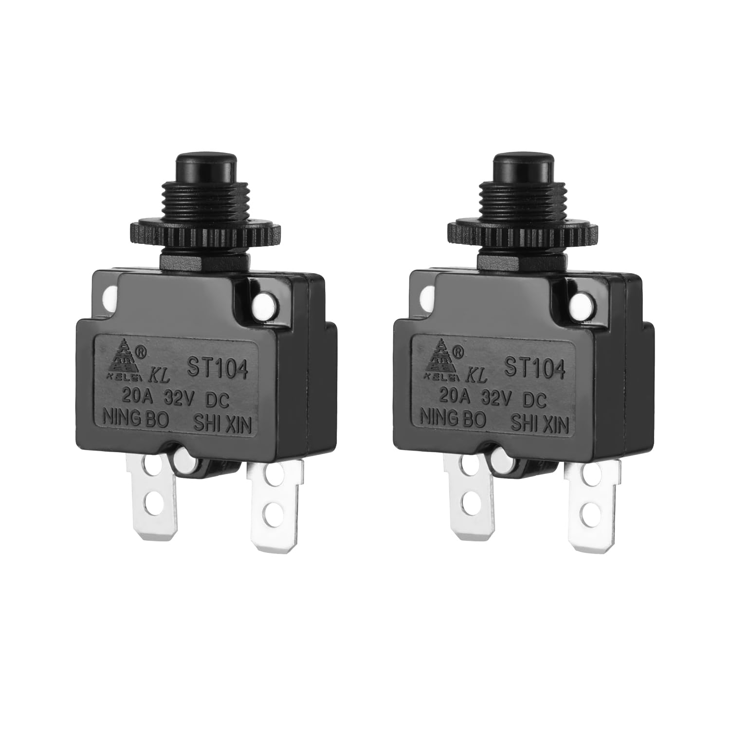 KAMIER 20A Circuit Reset Switch Button Replacement for Razor E300 E325 E300S E200 E200S RX200 Electric Scooter - ST104 20 Amp 32V Parts (2 Pack) - Perfect for E-Bike, E-Scooter & Electric Vehicle Maintenance and Repair