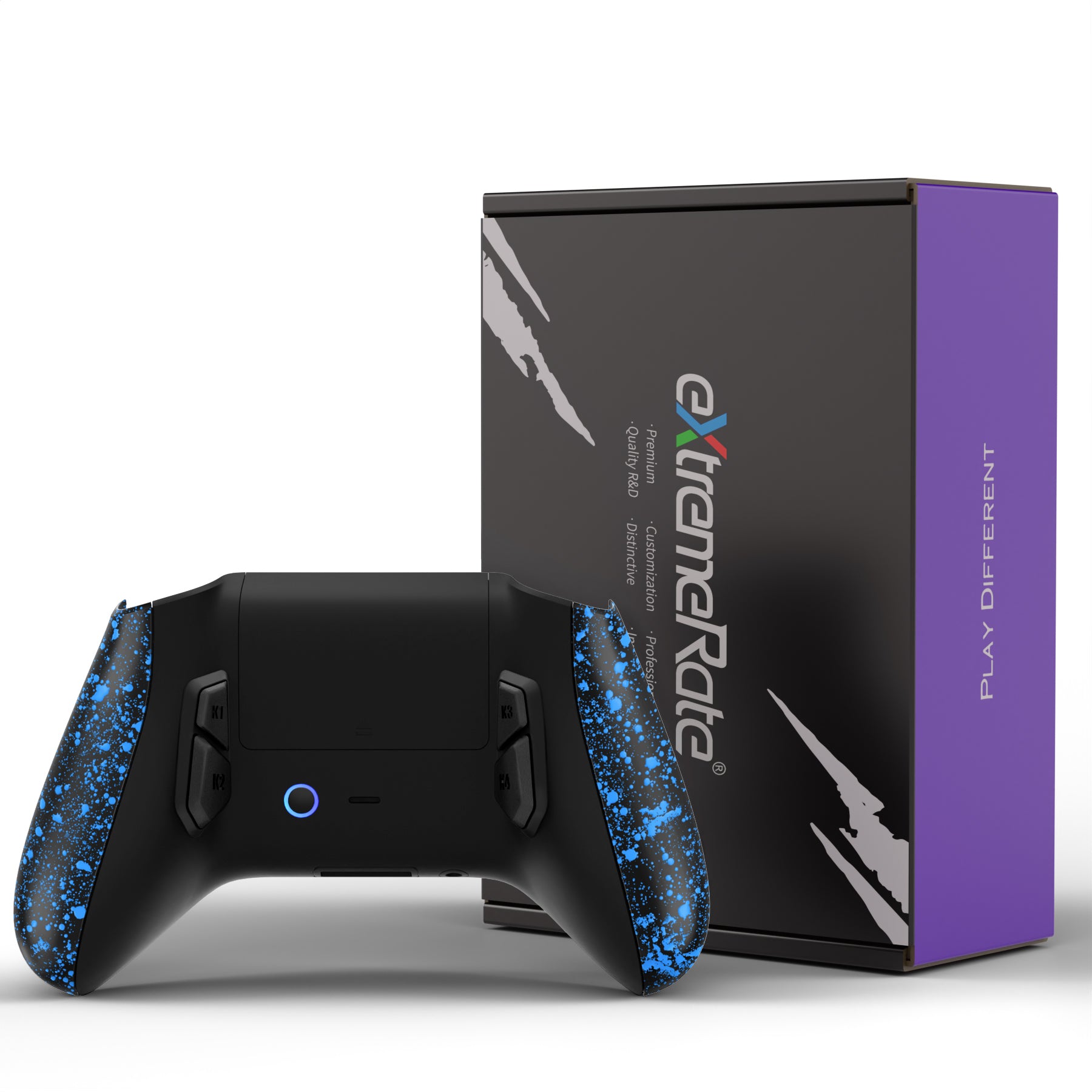 eXtremeRate VICTOR X Remap Kit for Xbox Series X/S Controller - Textured Blue (RTX3P009) | Customizable Back Buttons for Gaming, FPS & Competitive Play