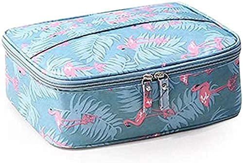Lexazo Travel Makeup Bag - 1 Layer Cosmetic Organizer with Zipper for Toiletries & Cosmetics - Perfect for Trips & Daily Use