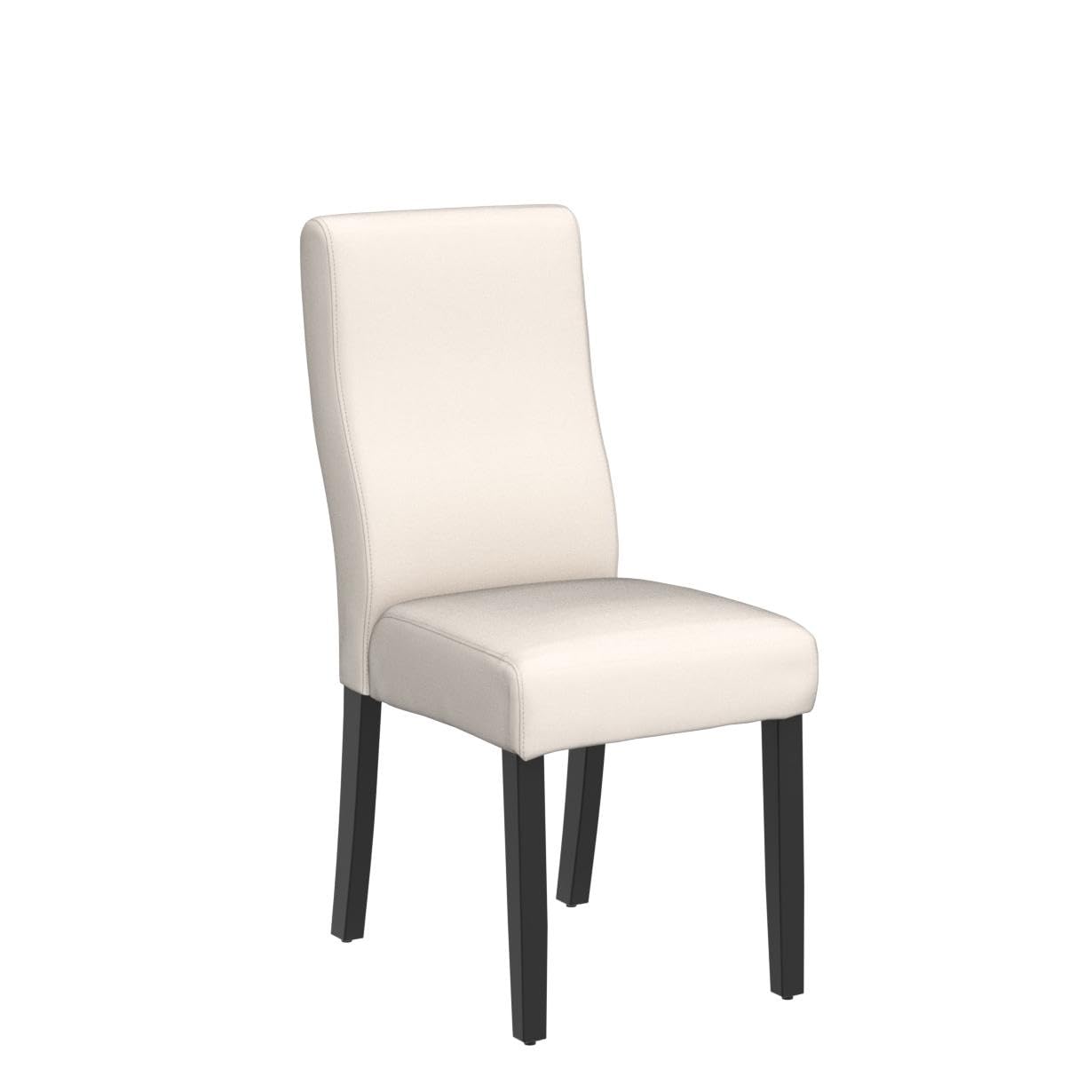 Christopher Knight Home Corbin Fabric Dining Chairs, 2-Piece Set in Ivory - Modern Upholstered Side Chairs for Kitchen, Dining Room, and Breakfast Nook