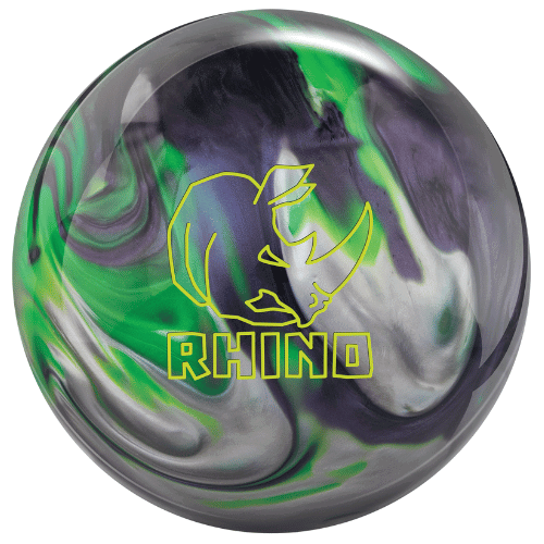 Brunswick Rhino Carbon Lime Silver Bowling Ball - High Performance for League & Tournament Play - Perfect for Strikes & Spares