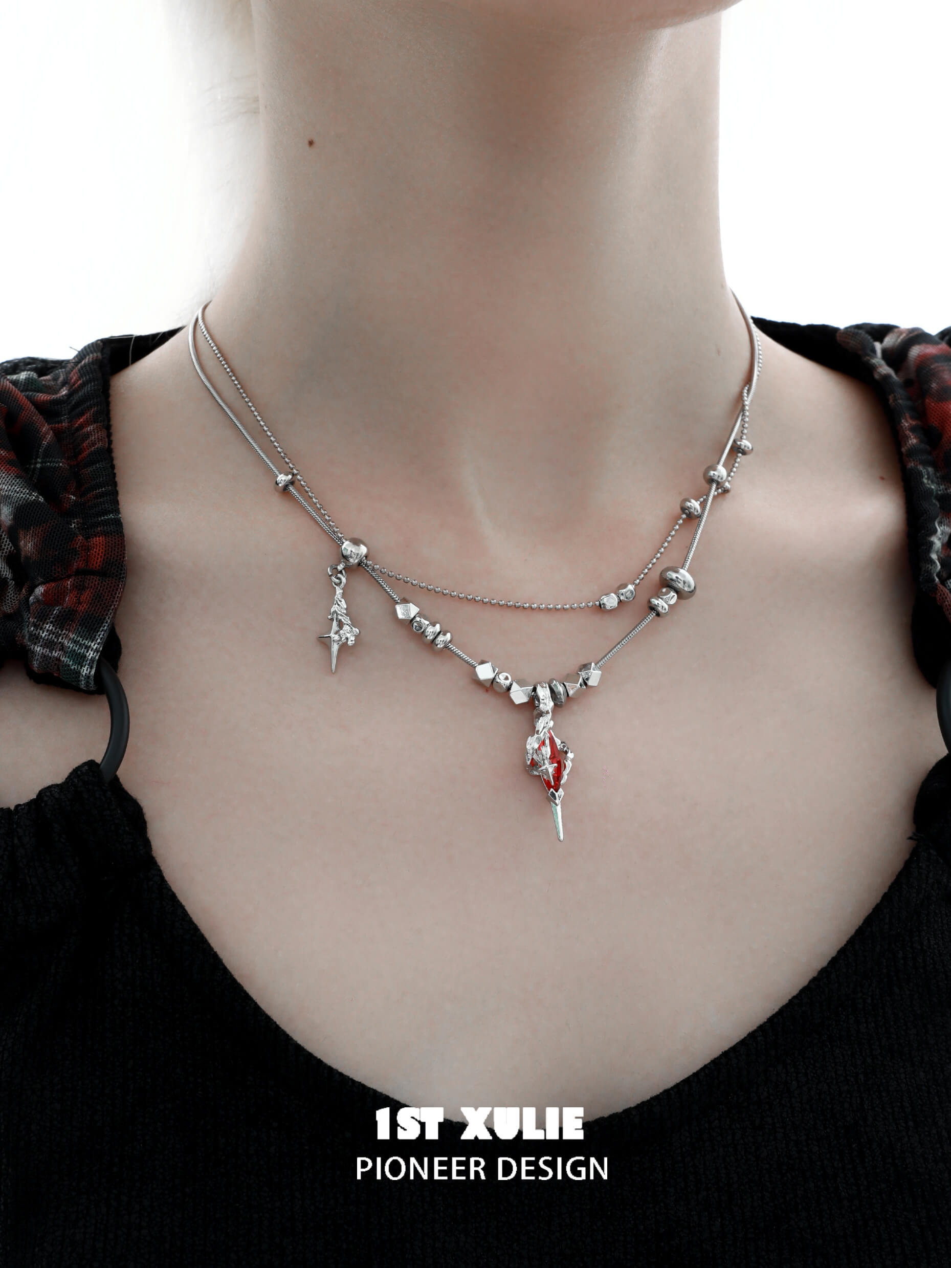 24K Gold & 18K Platinum Plated Moissanite Diamond Necklace for Women | Luxury Wedding Jewelry Gift | Perfect for Anniversary, Engagement & Special Occasions