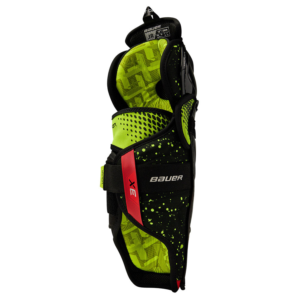 Bauer Vapor 3X Junior Ice Hockey Shin Guards - Youth Protective Gear for Hockey Players - Perfect for Ice Skating, Training & Games