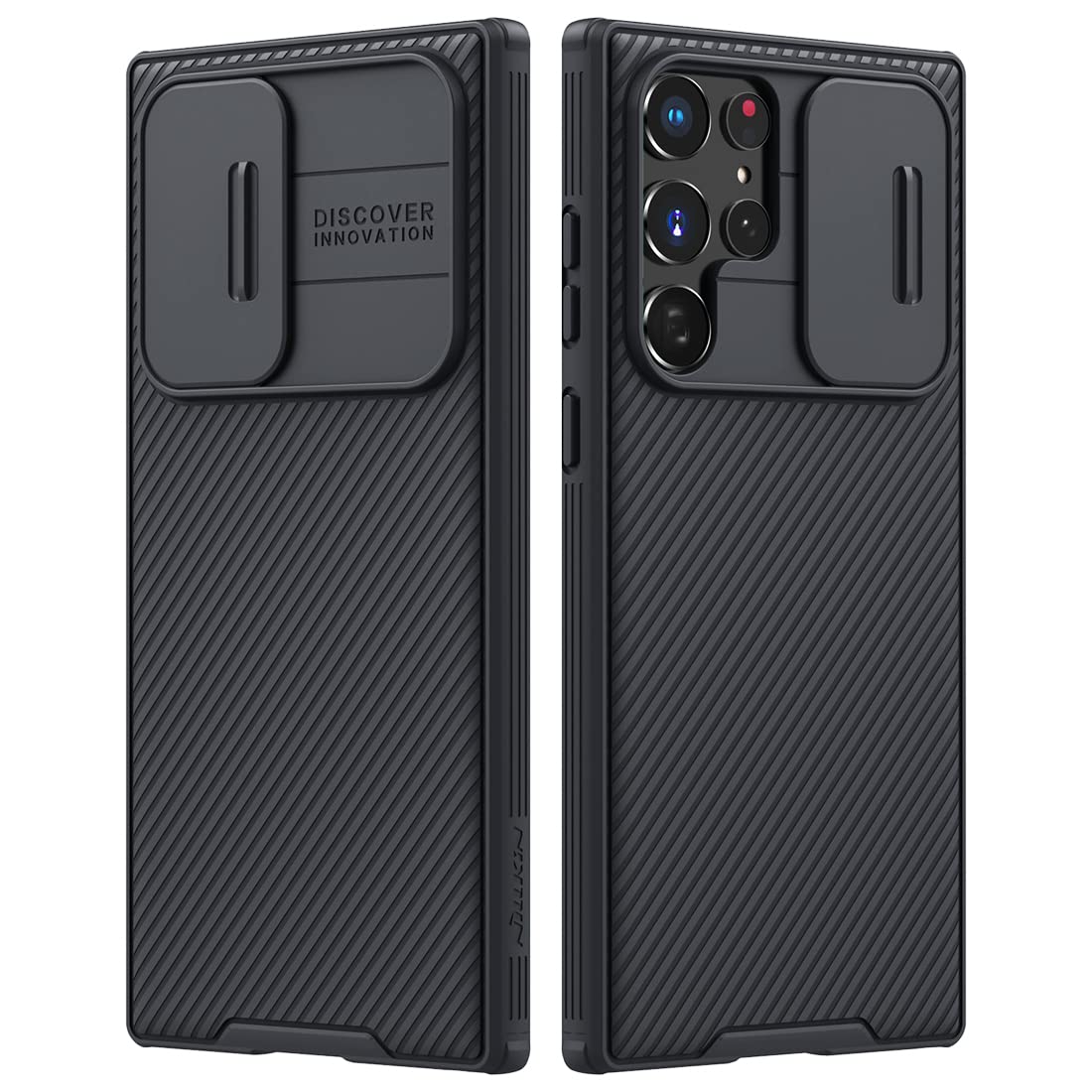 Nillkin CamShield Pro Phone Case for Samsung Galaxy S22 Ultra 5G (6.8 Inch) - Black | Slide Camera Cover Protection | Ultra Slim & Durable | Perfect for Work, Travel & Everyday Use