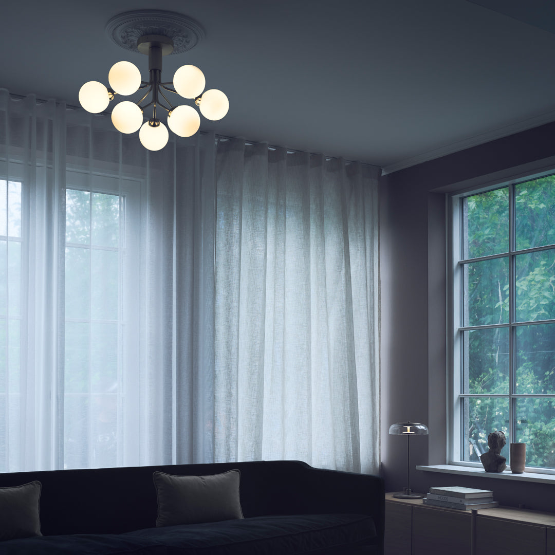 Apiales 9-Inch Modern Ceiling Light Fixture - Energy Efficient LED Flush Mount for Bedroom, Living Room & Kitchen Lighting