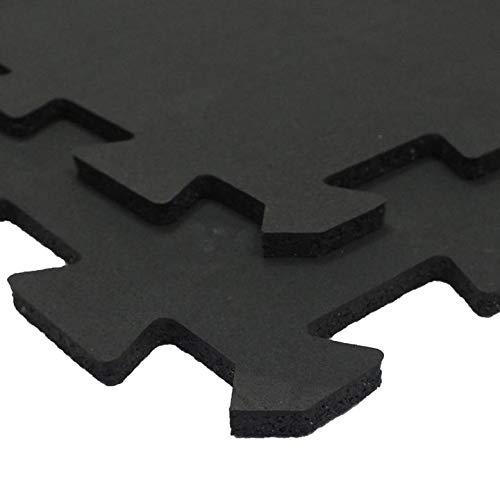 Heavy Duty Interlocking Rubber Gym Floor Tiles - 8mm Thick 20