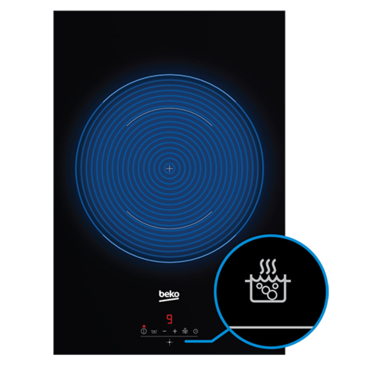 Beko 60cm Induction Cooktop BCT601IGN - European Made, Fast Heating, Energy Efficient | Perfect for Home Kitchen, RV & Small Spaces [Carton Damaged]