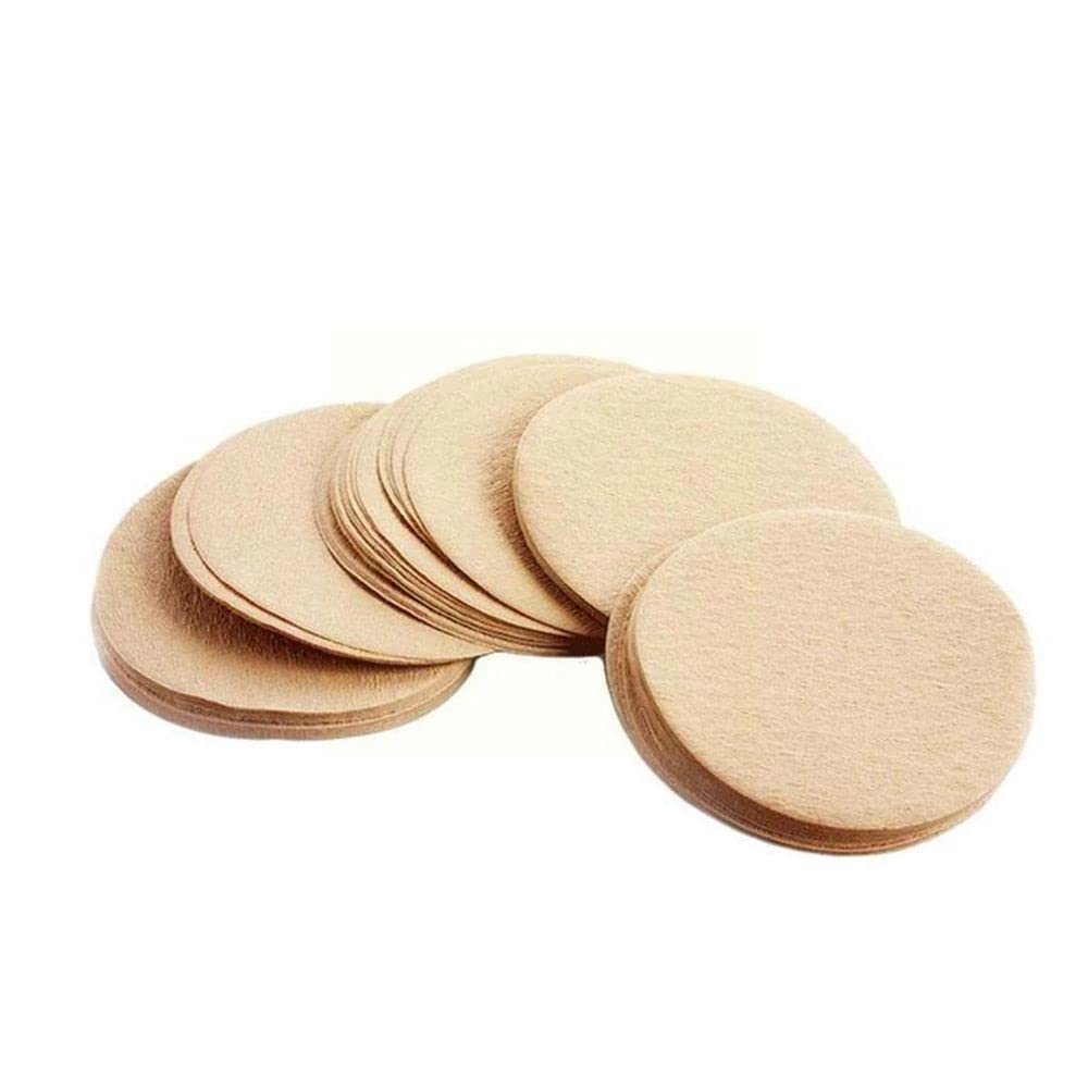 100Pcs Round Coffee Filters 60MM - Premium Paper Coffee Filters for Espresso Machines & V60 Drippers - Perfect for Home Brewing, Office Use & Coffee Shops