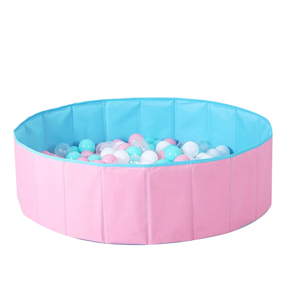 Best Collapsible Swimming Pool for Adults & Kids - No Need to Inflate, Thick & Durable Kiddie Pool - Summer Family Swim Center for Backyard, Garden, Parties (Pink, 49