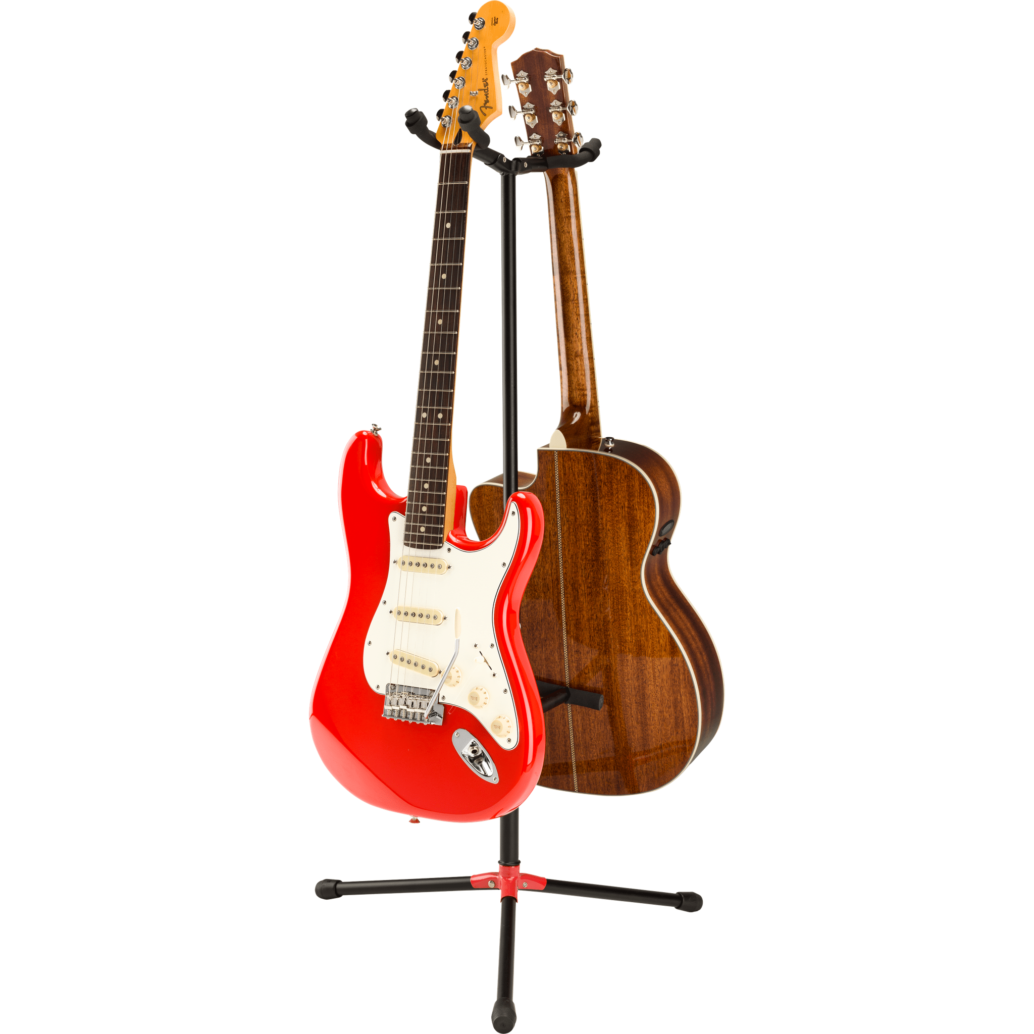 Adjustable Double Guitar Stand for Electric & Acoustic Guitars - Heavy Duty & Foldable - Perfect for Home, Studio & Stage Use