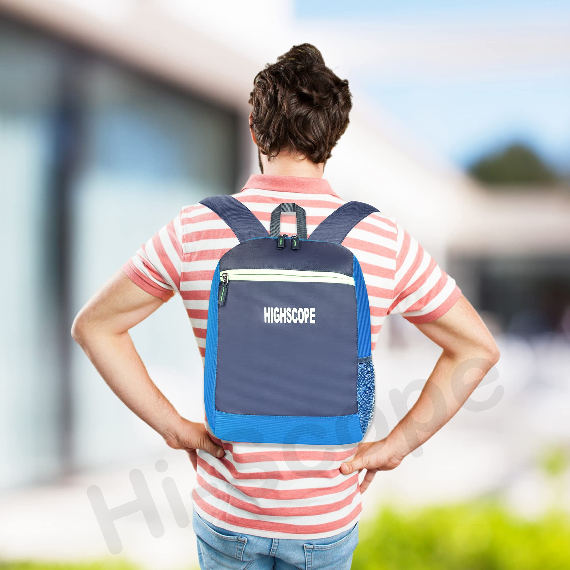 HighScope Durable Waterproof Backpack for School, College, Tuition & Daily Use - Perfect for Students, Travel & Work Commute