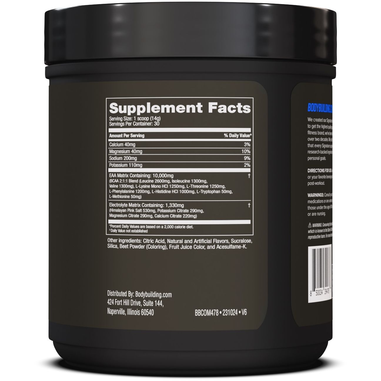Bodybuilding.com Signature Essential Amino Acids (EAA) Supplement - Pre & Post Workout Recovery for Muscle Growth & Performance Enhancement