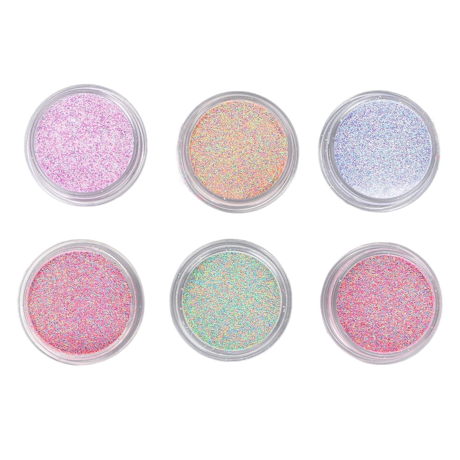 6 Colors Nail Art Glitter Powder Set - Retro Nail Decoration Kit for DIY Manicure, Home Salon & Party Nail Accessories | Perfect for Dating, Bridal, Halloween & Special Occasions