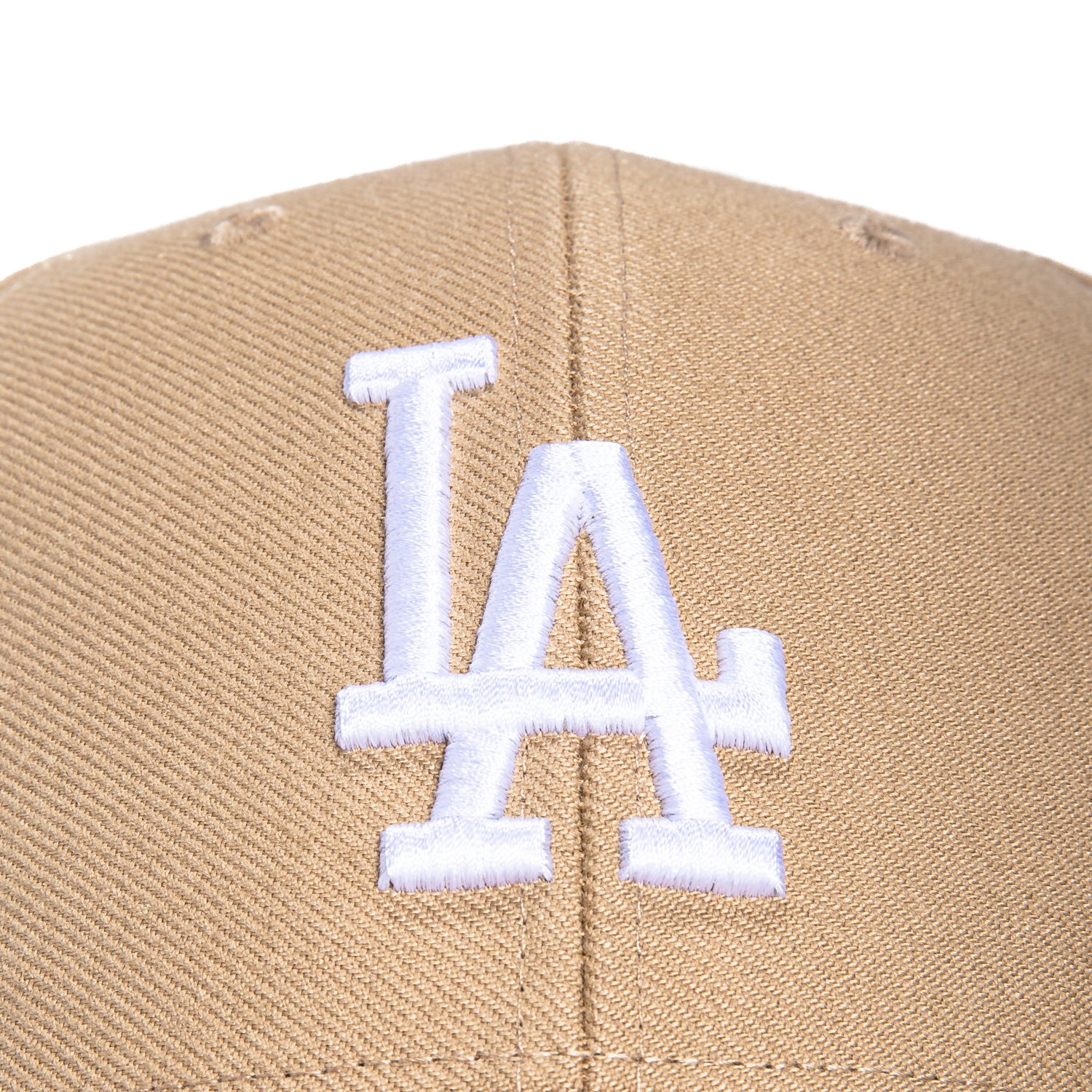 47 Brand Los Angeles Dodgers MVP Adjustable Velcro Hat - Khaki & White | Baseball Cap for Men & Women | Perfect for Games, Outdoor Activities & Casual Wear