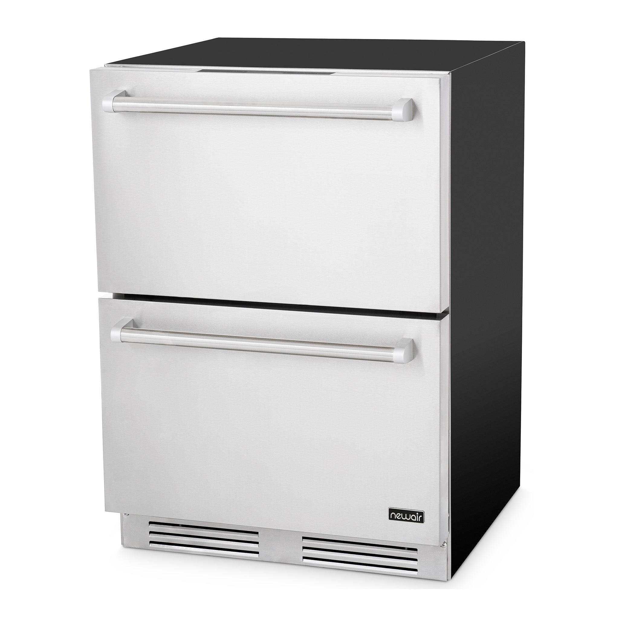 Newair® 24 Inch Undercounter Dual Zone Freezer & Refrigerator - Compact Stainless Steel Appliance for Kitchen, Bar, or Garage - Perfect for Storing Food, Drinks, and Frozen Goods