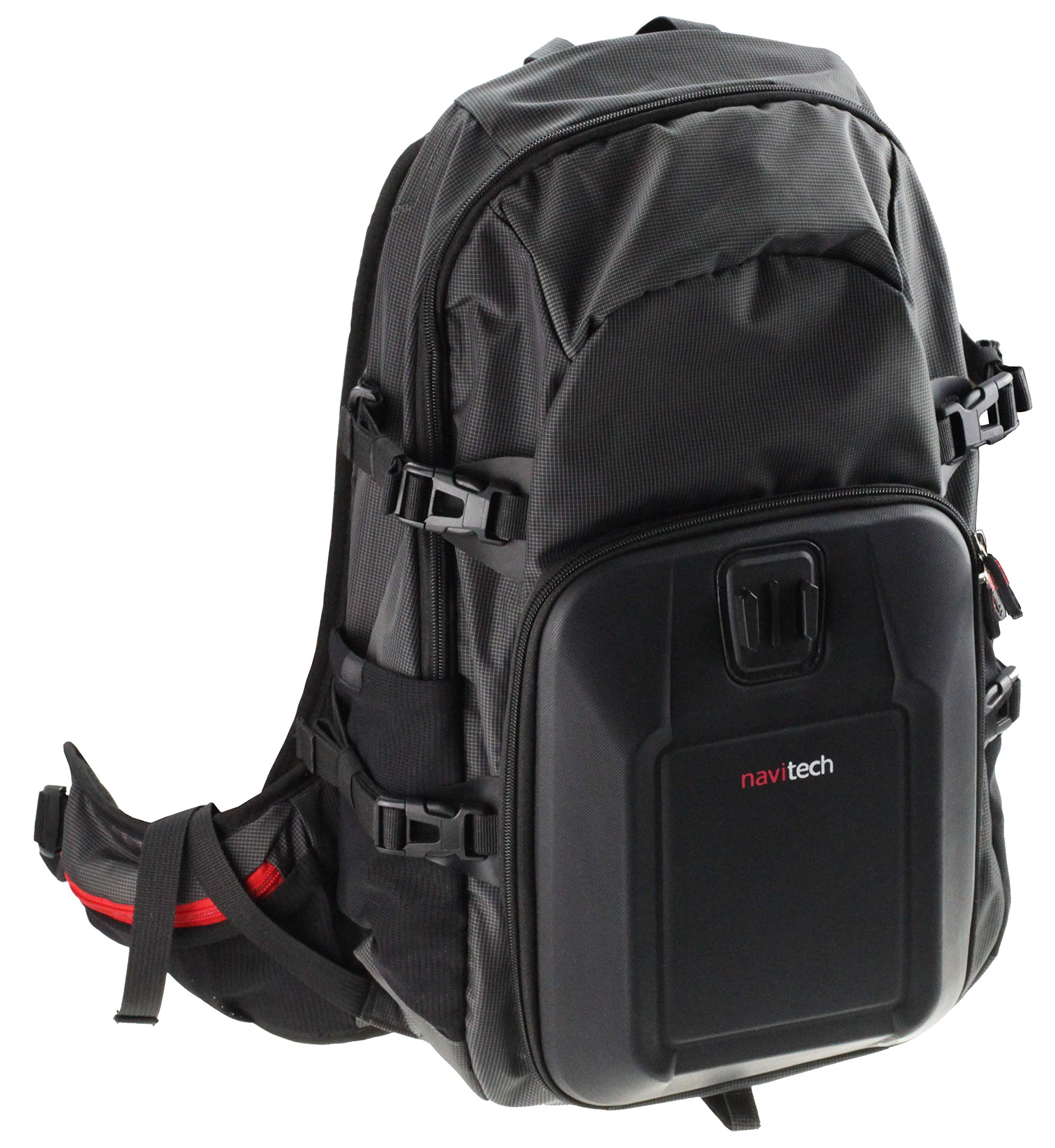 Navitech Action Camera Backpack & 18-in-1 Accessory Kit with Chest Strap - Compatible with Vivitar DVR785HD & DVR995WHD Action Cameras - Perfect for Hiking, Cycling, and Outdoor Adventures