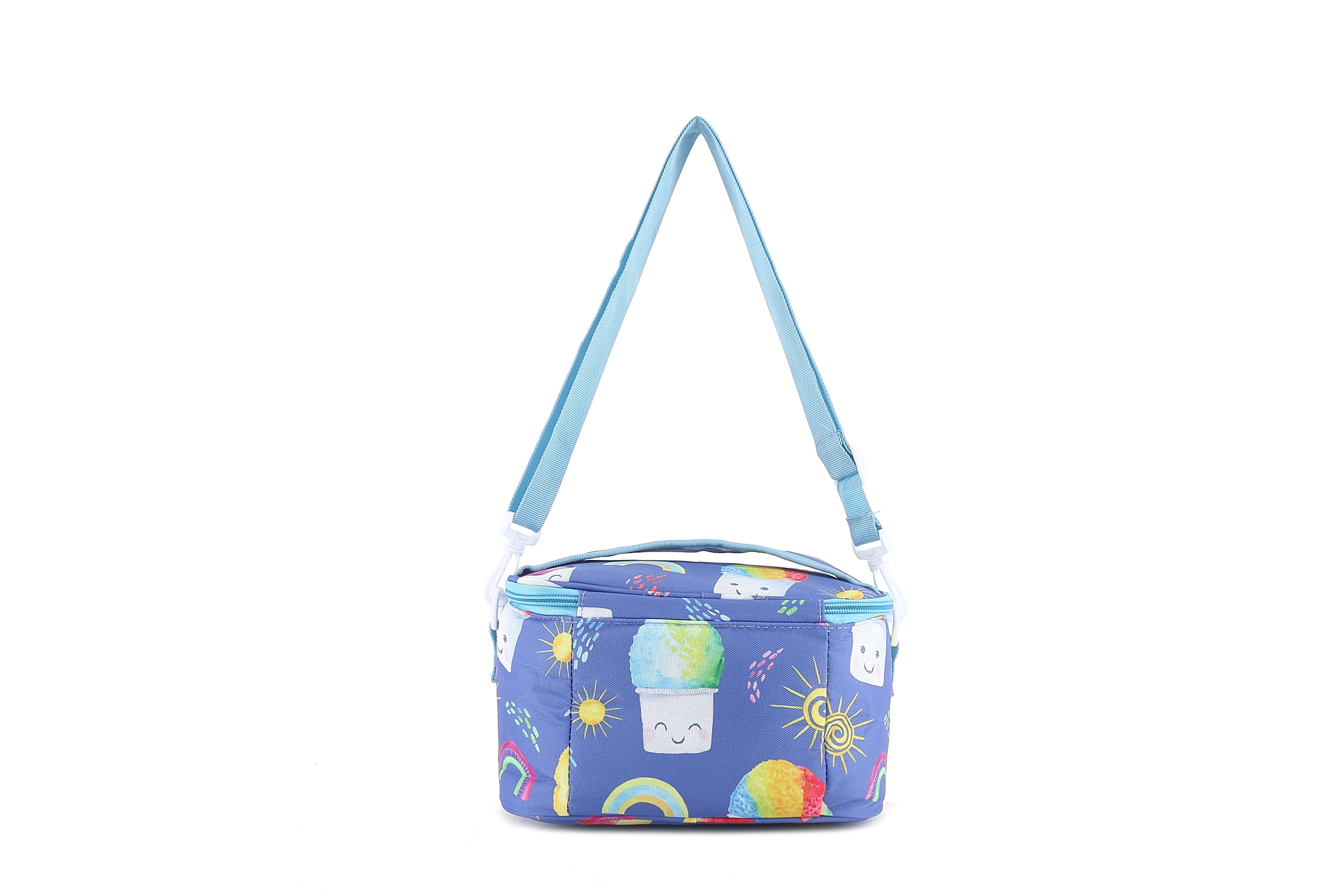 Premium Small Cooler Tote Bag - Light Blue Insulated Picnic & Beach Accessory for Shaved Ice, Drinks & Outdoor Adventures
