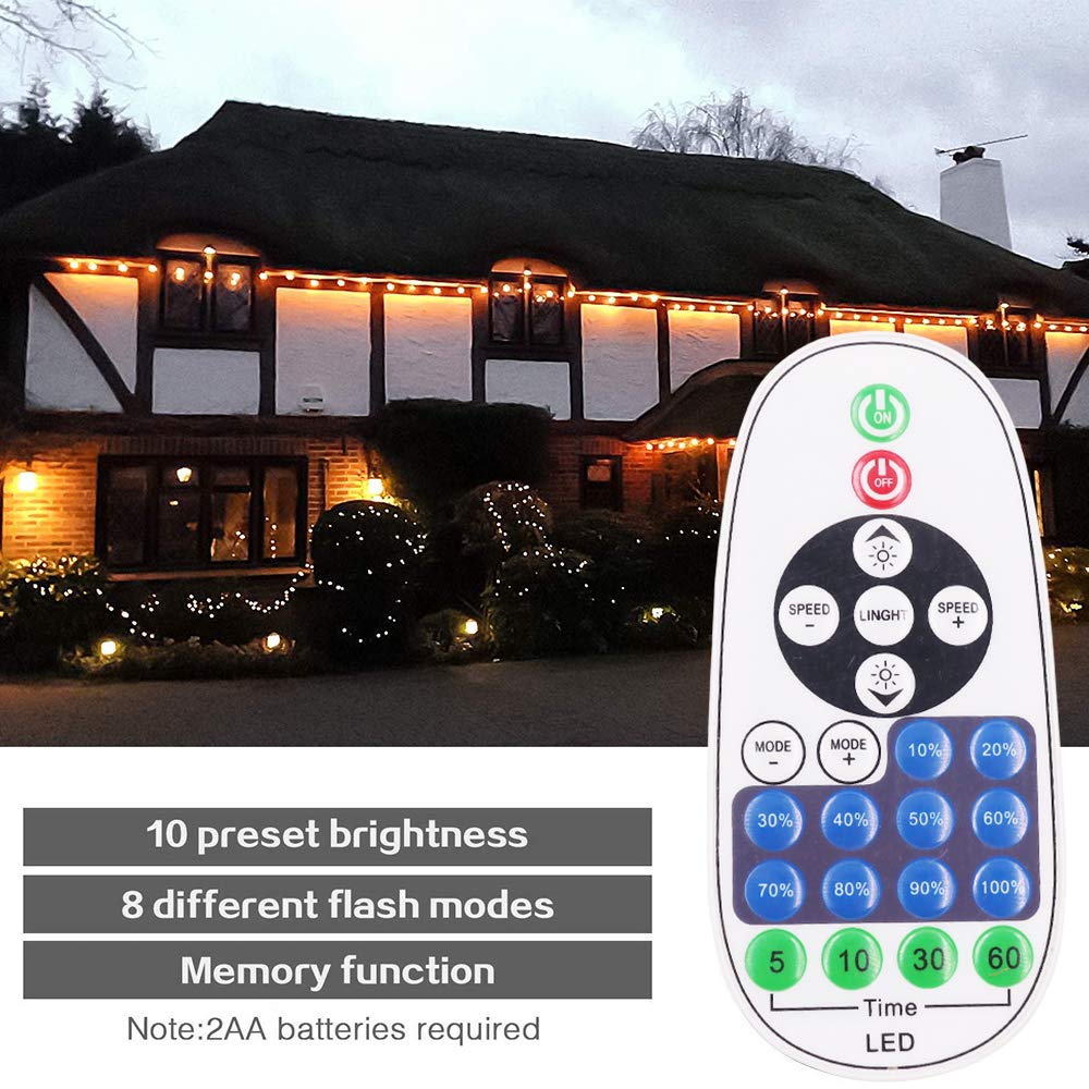 XUNATA 1500W LED Light Dimmer with Wireless Remote Control - AC 110V-130V Plug-in Dimmer Switch for LED Strips, Neon & Rope Lights - Timer Function & 6MM Double Pin Connection - Perfect for Home Theater Lighting, Bedroom Ambience & DIY Lighting Projects