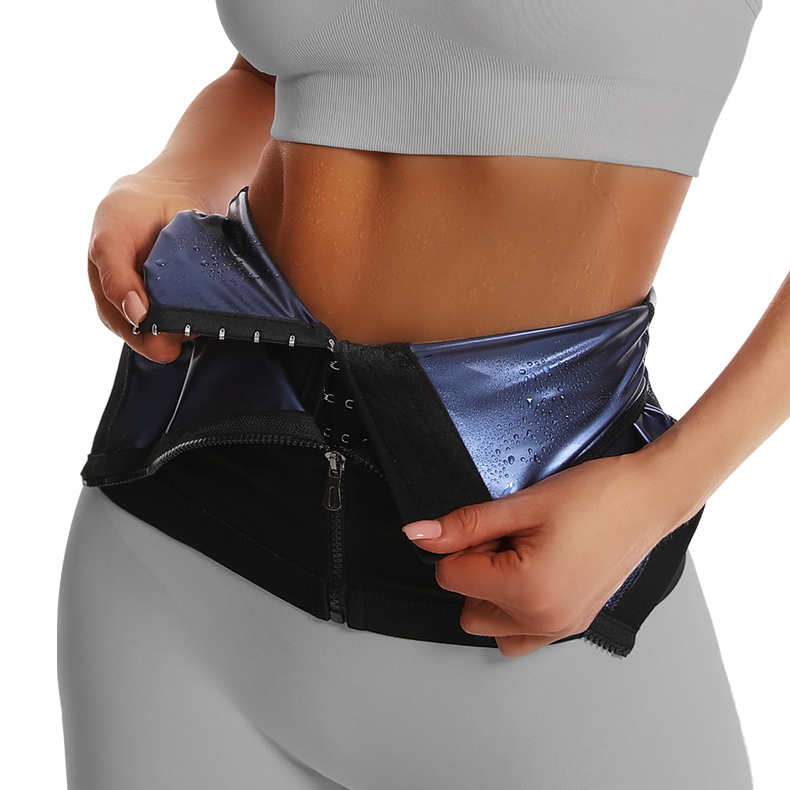 JBT Waist Trainer for Women - Sweat Band & Waist Training Corset - Specially Designed Women's Waist Trimmer for Weight Loss & Body Shaping - Perfect for Workouts, Postpartum Recovery & Everyday Wear