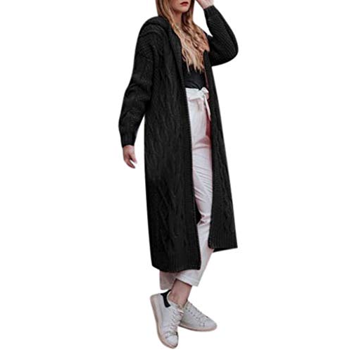 Women's Long Sleeve Striped Sweater Cardigan Coat with Pockets - Cozy Fall & Winter Layering Piece for Office, Dating or Casual Outfits