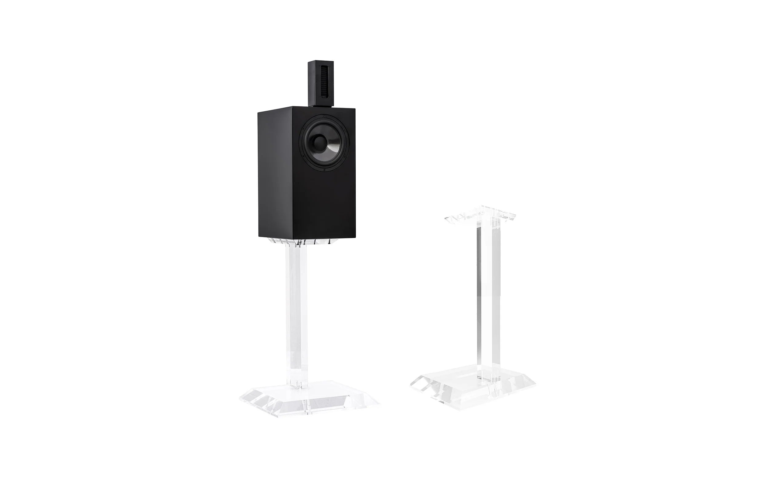 Premium Daniel Hertz Speaker Stand Pair - Art Grade European Plexiglass for Audiophile Sound System - Perfect for Home Theater & Music Studio Setup