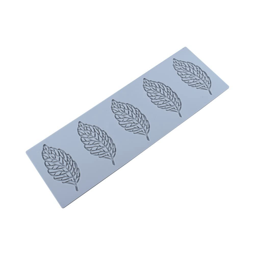 3D Hollow Leaf Silicone Mold for Chocolate Candy Making - Food Grade Fondant & Polymer Clay Molds - Perfect for Cake Decorations, DIY Desserts, and Holiday Baking Crafts