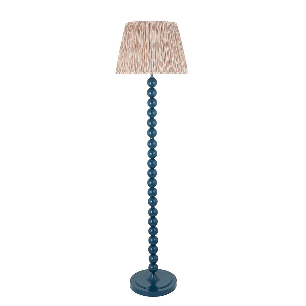 Auralis Ikat Floor Lamp with E27 Socket - Modern Handwoven Design for Living Room, Bedroom & Office Lighting