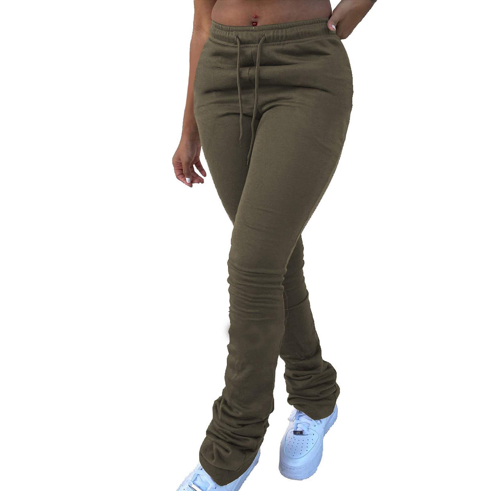 Women's High Waist Stretch Jeans with Pockets - Comfortable Casual Trousers for Everyday Wear | Perfect for Work, Travel & Weekend Outfits