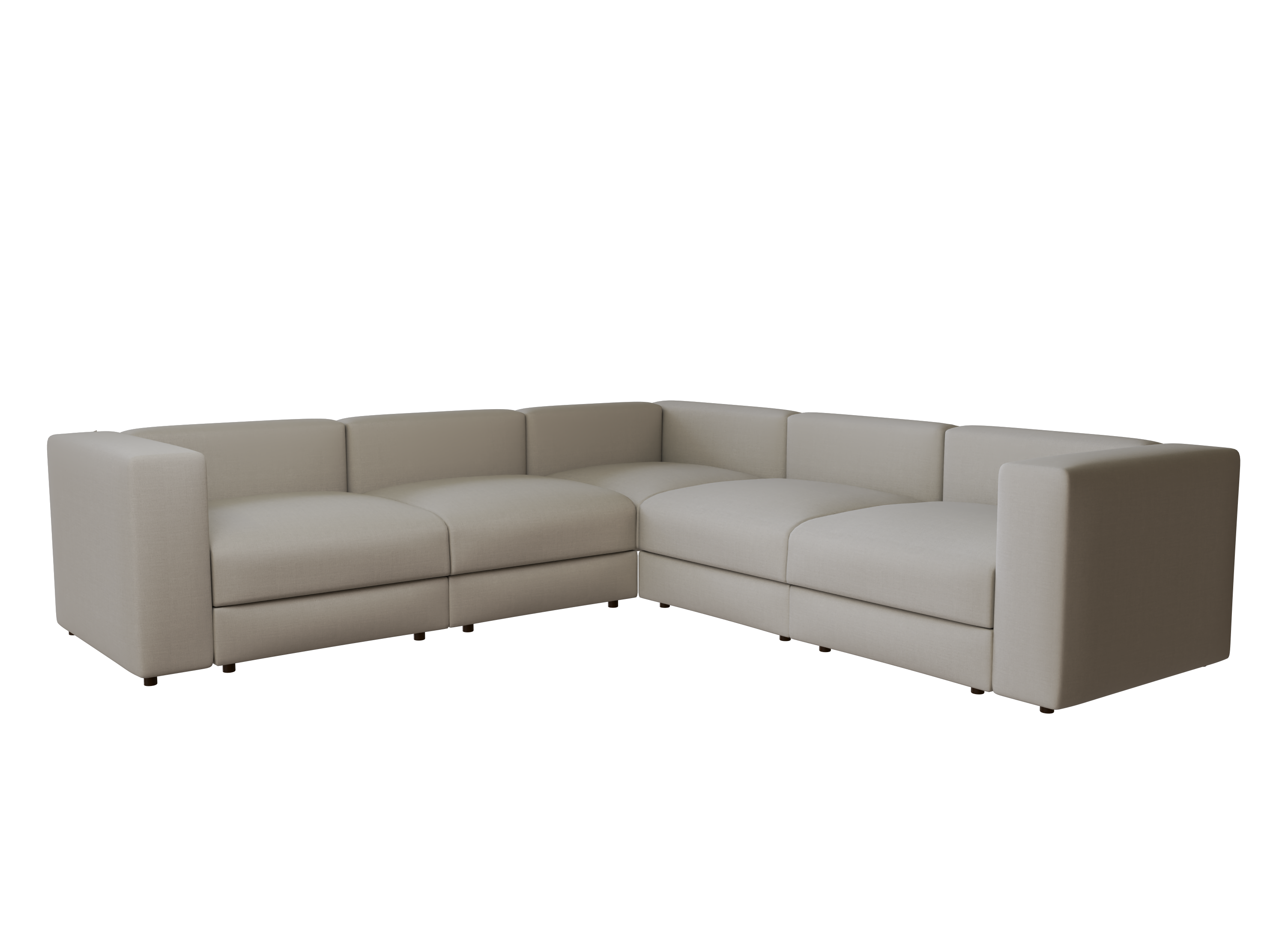 Jattebo 6-Seat Modular Corner Sofa Cover - Stretchable Furniture Protector for Living Room, Home Theater & Family Gatherings