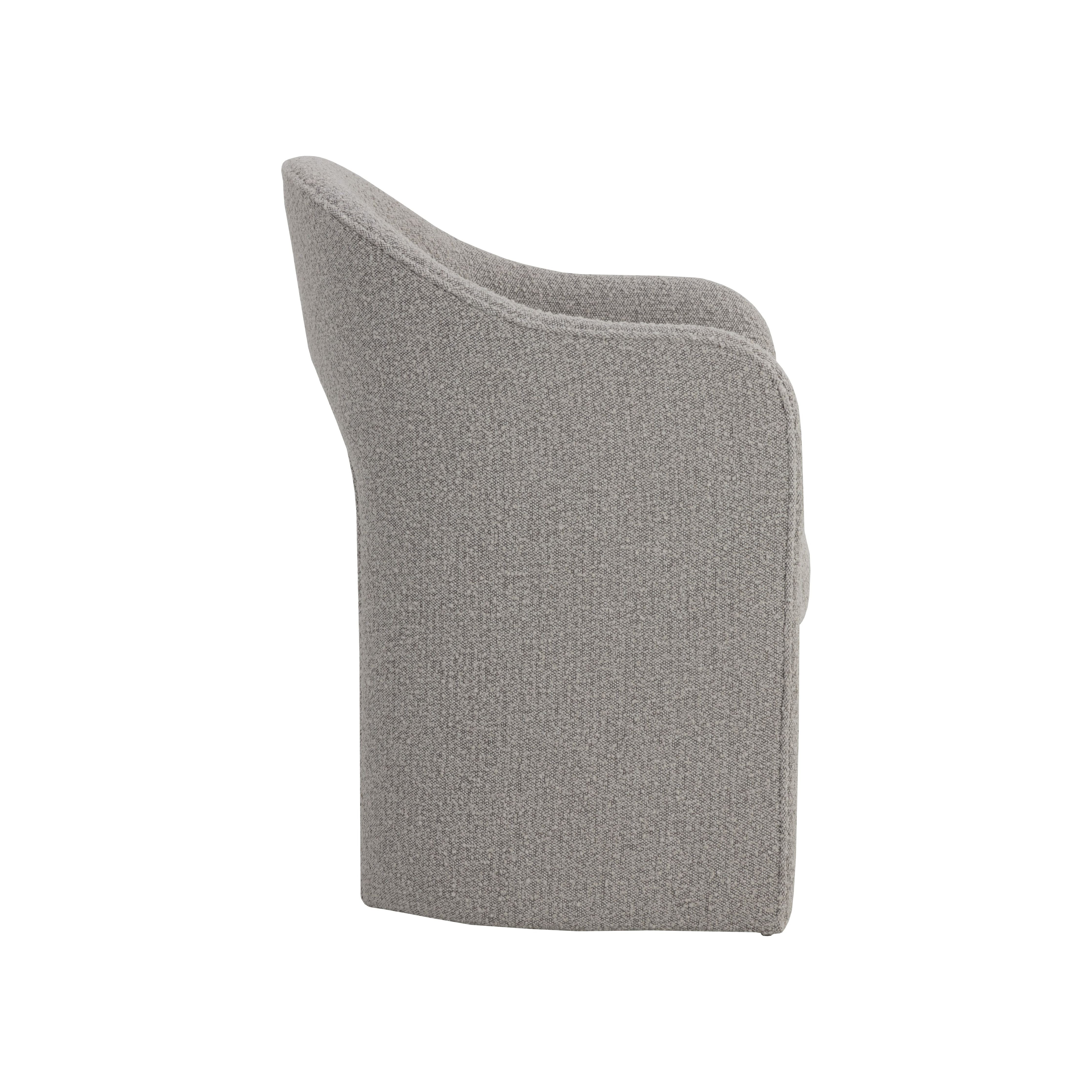 Anaya Dining Armchair - Modern Upholstered Chair in Cappuccino Brown - Perfect for Kitchen, Dining Room, and Home Office